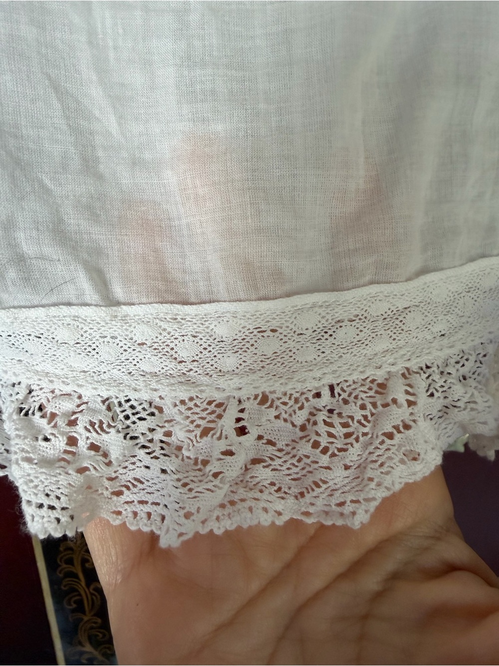 Vintage Dôen style cotton lace blouse - Picture 9 of 9